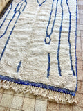 Moroccan BENI OUARAIN rug BO195 - 247 x 158 cm/ 8.1 x 5.1 FT