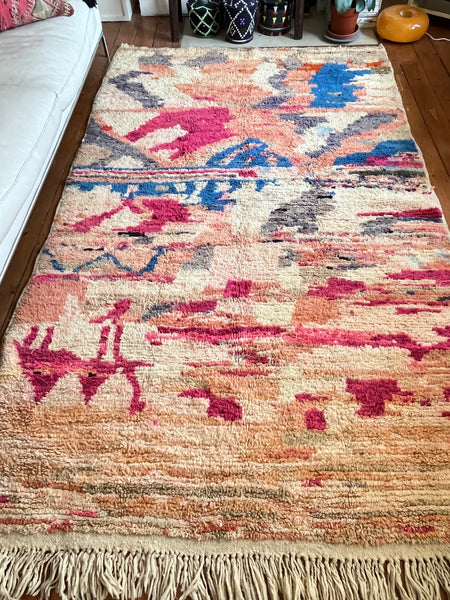 Vintage Moroccan BOUJAD rug BOU110 - 258x152 cm 8.4x4.9 ft