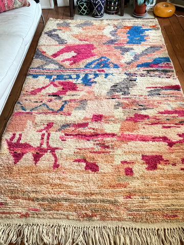 Vintage Moroccan BOUJAD rug BOU110 - 258x152 cm 8.4x4.9 ft