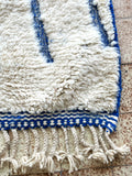 Moroccan BENI OUARAIN rug BO195 - 247 x 158 cm/ 8.1 x 5.1 FT