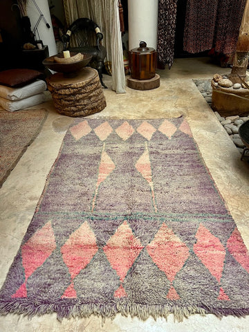 Vintage Moroccan BOUJAD rug BOU107 - 248x143 cm 8.1x4.6 ft
