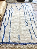 Moroccan BENI OUARAIN rug BO195 - 247 x 158 cm/ 8.1 x 5.1 FT