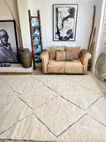 Moroccan BENI OUARAIN rug BO192 - 290 x 198 cm/ 9.5 x 6.5 FT