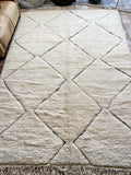 Moroccan BENI OUARAIN rug BO192 - 290 x 198 cm/ 9.5 x 6.5 FT