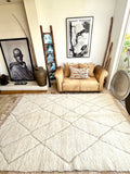Moroccan BENI OUARAIN rug BO202 - 250 x 173 cm/ 8.2 x 5.6 FT