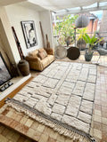 Moroccan BENI OUARAIN rug BO196 - 305 x 210 cm/ 10 x 6.8 FT