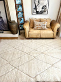 Moroccan BENI OUARAIN rug BO202 - 250 x 173 cm/ 8.2 x 5.6 FT