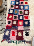 Vintage Moroccan BOUCHEROUITE rug BE471- 370 x67 cm 12x2.2 FT