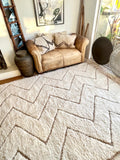 Moroccan BENI OUARAIN rug BO191 - 286 x 190 cm/ 9.4 x 6.2 FT