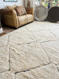 Moroccan BENI OUARAIN rug BO192 - 290 x 198 cm/ 9.5 x 6.5 FT
