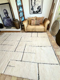 Moroccan BENI OUARAIN rug BO194 - 292 x 210 cm/ 9.6 x 6.8 FT