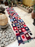 Vintage Moroccan BOUCHEROUITE rug BE471- 370 x67 cm 12x2.2 FT