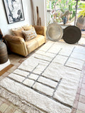 Moroccan BENI OUARAIN rug BO199 - 263 x 153 cm/ 8.6 x 5 FT