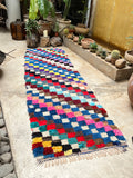 Vintage Moroccan BOUCHEROUITE rug BE472- 245x107 cm 9.7x2.9 FT