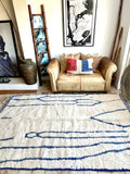 Moroccan BENI OUARAIN rug BO195 - 247 x 158 cm/ 8.1 x 5.1 FT