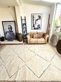 Moroccan BENI OUARAIN rug BO192 - 290 x 198 cm/ 9.5 x 6.5 FT
