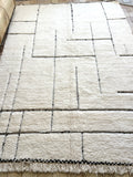 Moroccan BENI OUARAIN rug BO194 - 292 x 210 cm/ 9.6 x 6.8 FT