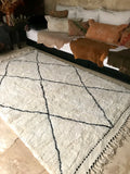 Moroccan BENI OUARAIN rug BO178 - 273 x 172 cm/ 9 x 5.6 FT