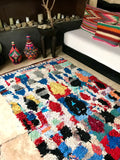 Vintage Moroccan BOUCHEROUITE rug BE313 - 235 x 136 cm / 7'7" x 4'5"