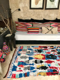 Vintage Moroccan BOUCHEROUITE rug BE313 - 235 x 136 cm / 7'7" x 4'5"