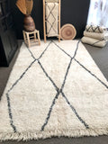 Moroccan BENI OUARAIN rug BO169 - 260 x 162 cm/ 8.5 x 5.3 FT