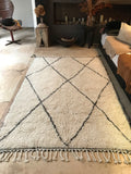 Moroccan BENI OUARAIN rug BO177 - 245 x 158 cm/ 8 x 5.2 FT