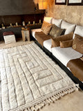 Moroccan BENI OUARAIN rug BO136 - 250 x 160 cm/ 8.2 x 5.2 FT