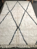 Moroccan BENI OUARAIN rug BO169 - 260 x 162 cm/ 8.5 x 5.3 FT
