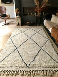 Moroccan BENI OUARAIN rug BO178 - 273 x 172 cm/ 9 x 5.6 FT