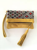 Kilim boho clutch purse wrislet handbag