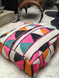 Moroccan kilim pouf