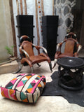 Moroccan kilim pouf