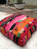 Moroccan kilim pouf