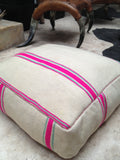 Moroccan kilim pouf