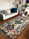Vintage moroccan azilal rug