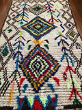 Vintage moroccan azilal rug