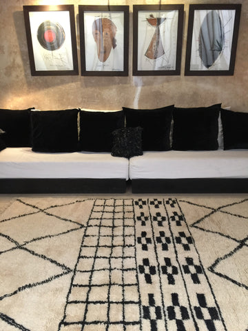 Vintage Beni Ouarain rug