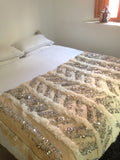 Moroccan handira wedding blanket