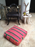 Moroccan kilim pouf