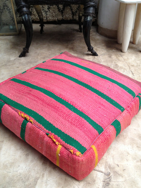 Moroccan kilim pouf