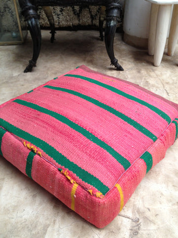 Moroccan kilim pouf