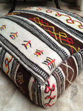 Moroccan kilim pouf