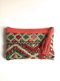 Kilim boho clutch purse handbag