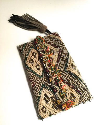Kilim boho clutch purse handbag