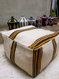 Handmade kilim moroccan pouf