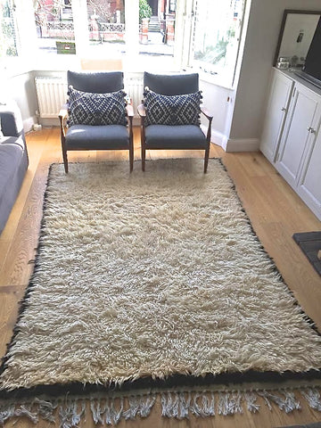 Vintage Moroccan BENI OUARAIN rug BO132 -252 x 177 cm/8'2" x 5'8"