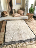 Moroccan BENI OUARAIN rug BO163 - 178 x 122 cm/ 5.8 x 4 FT