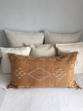Large cactus silk cushion Peach