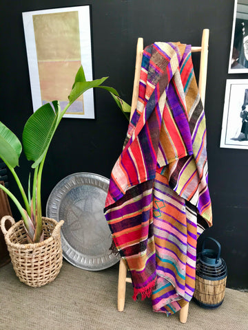 Vintage Moroccan berber blanket BL11