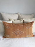 Large cactus silk cushion Peach